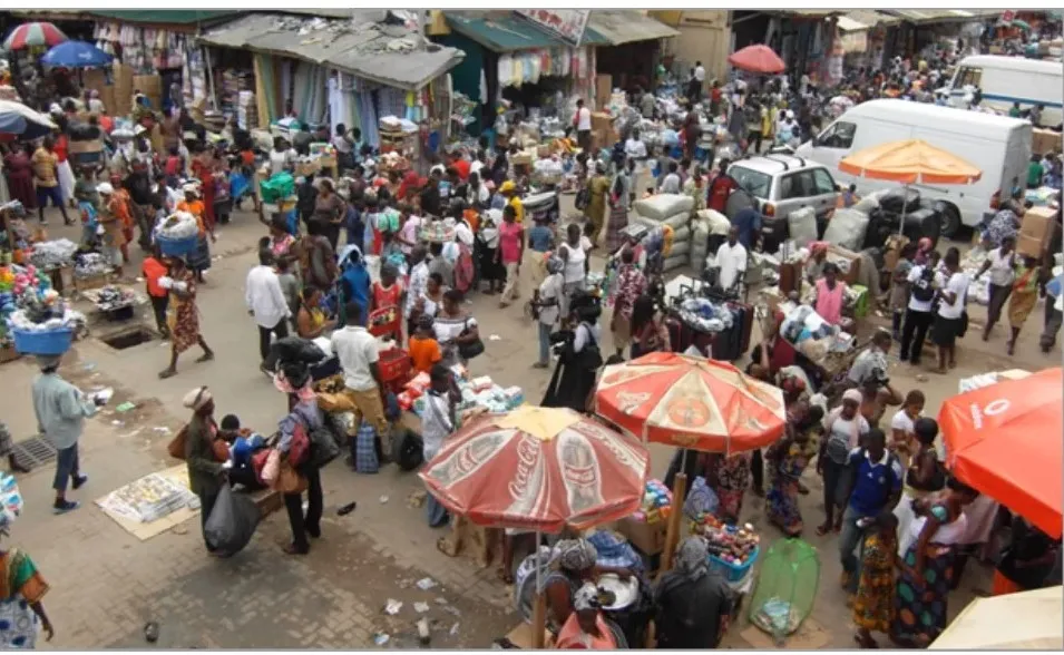 BUSY MARKET AREAS