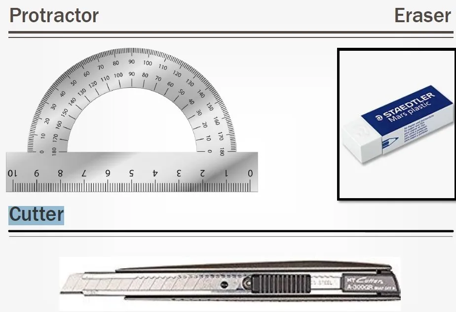 DRAFTING TOOLS TEN