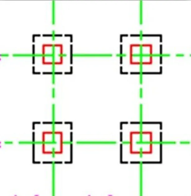GRIDS FOR FOUNDATION PLAN