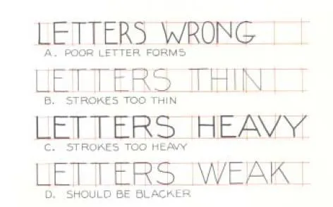 LETTERING ERRORS
