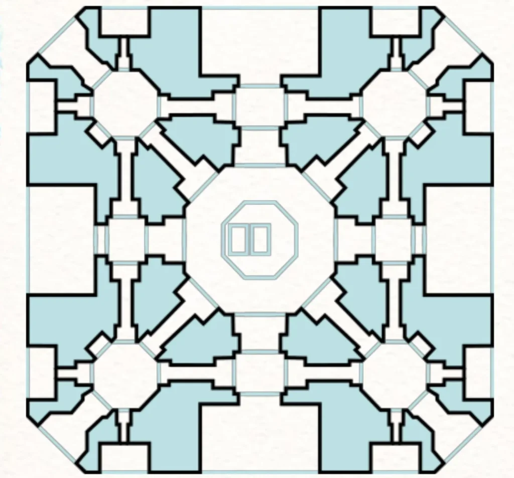 PLAN OF TAJ MAHAL ONE