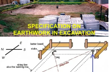SPECIFICATION ON EARTHWORK IN EXCAVATION