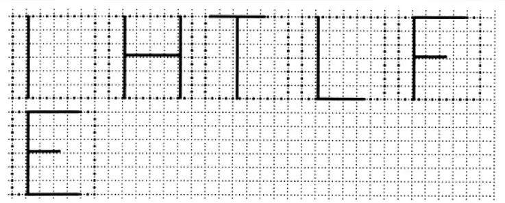 STRAIGHT LINE LETTERS THREE