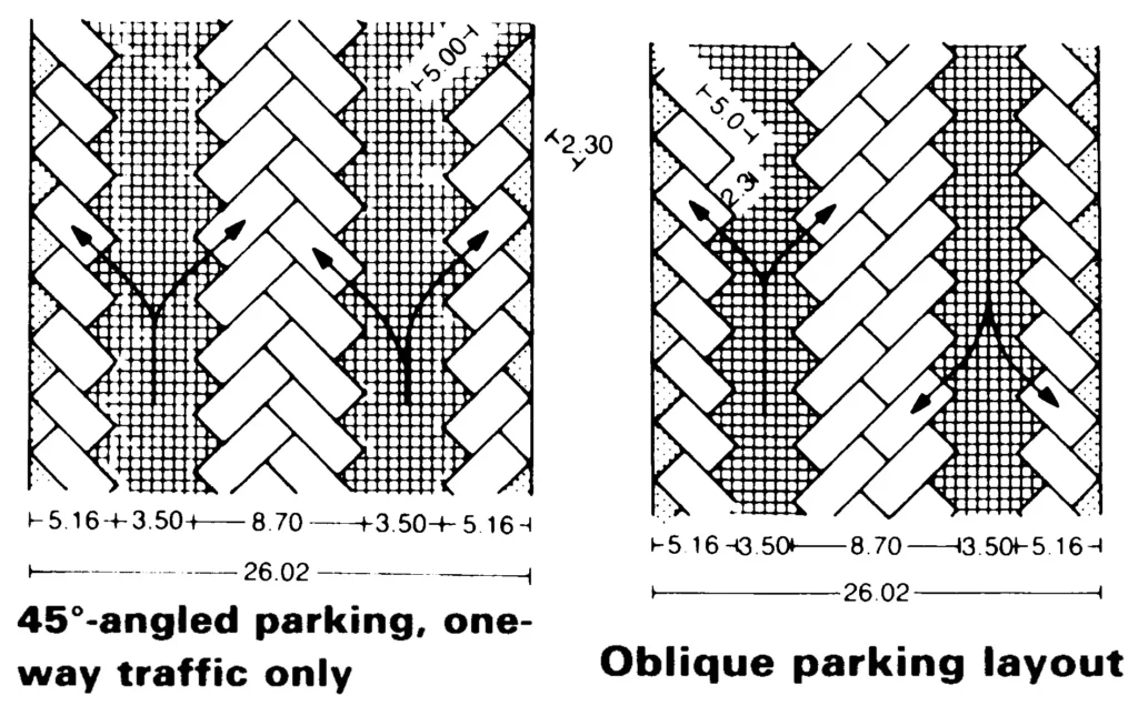 FORTY FIVE DEGREE PARKING ONE