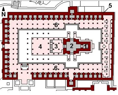 PLAN OF THE DERWARA TEMPLES ONE