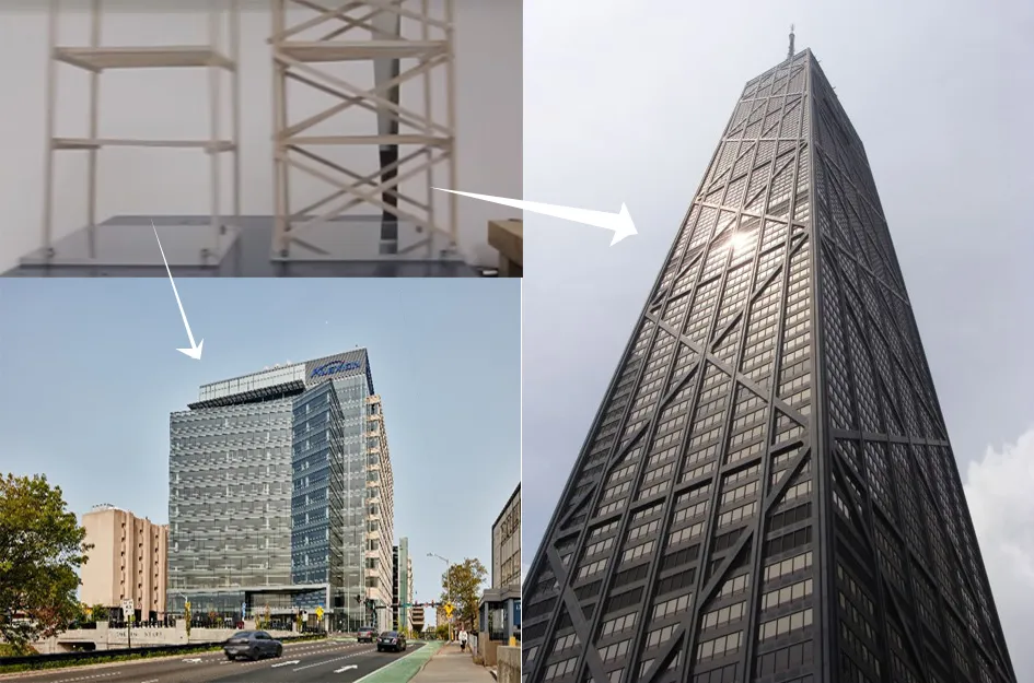 BRACED FRAME STRUCTURE
