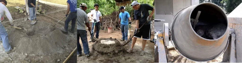 MIXING OF CONCRETE ONE