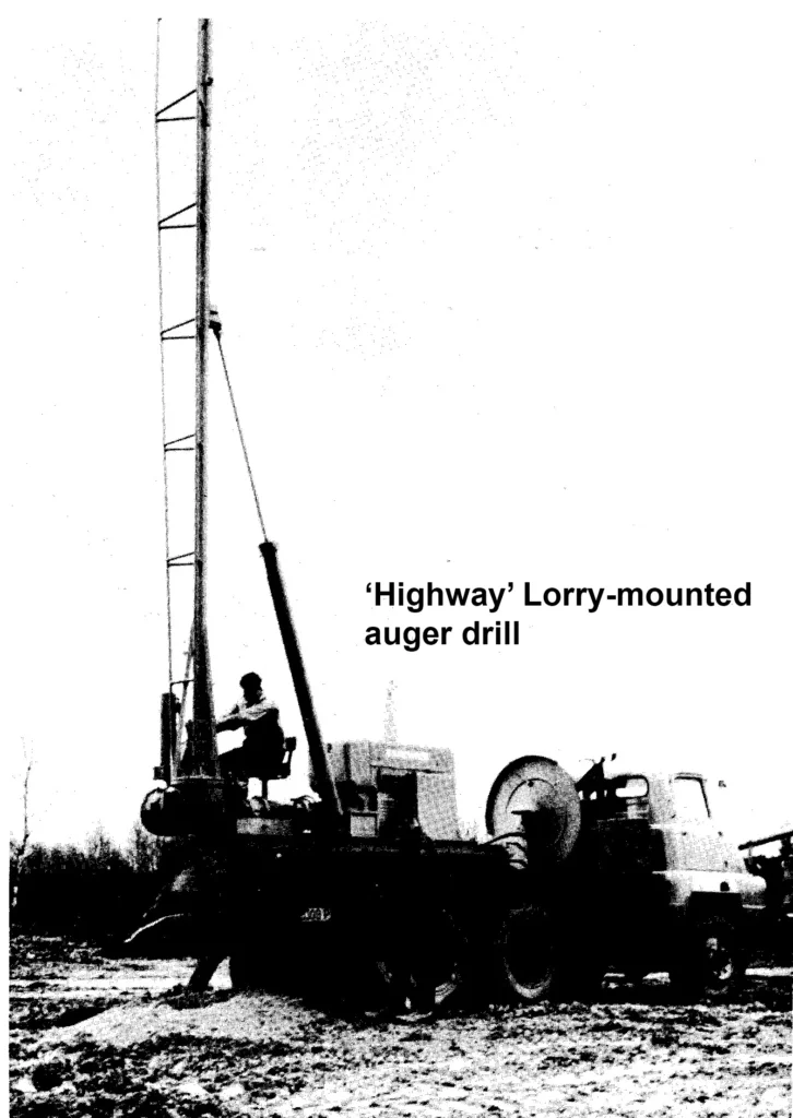 ‘HIGHWAY' LORRY MOUNTED AUGER DRILL