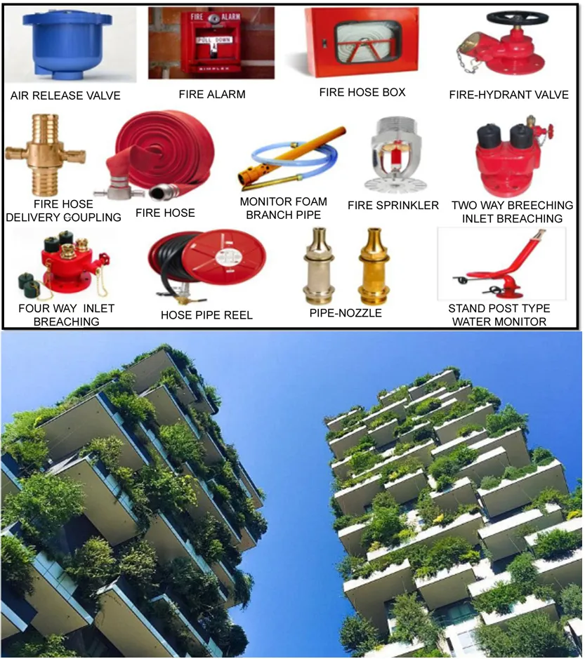FIRE INSTALATIONS AND LANDSCAPING IN TALL BUILDING