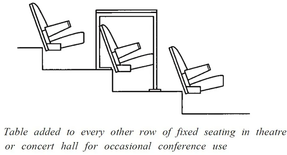 WRITING SURFACE SEAT FIVE