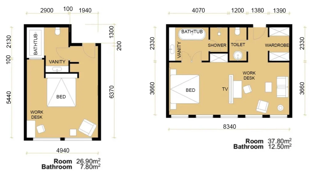 GUEST ROOM LAYOUT NINE