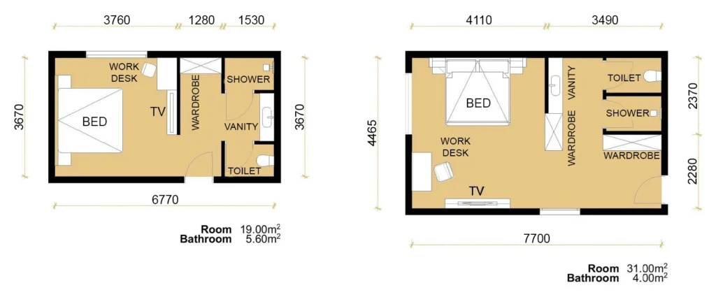 GUEST ROOM LAYOUT SEVEN