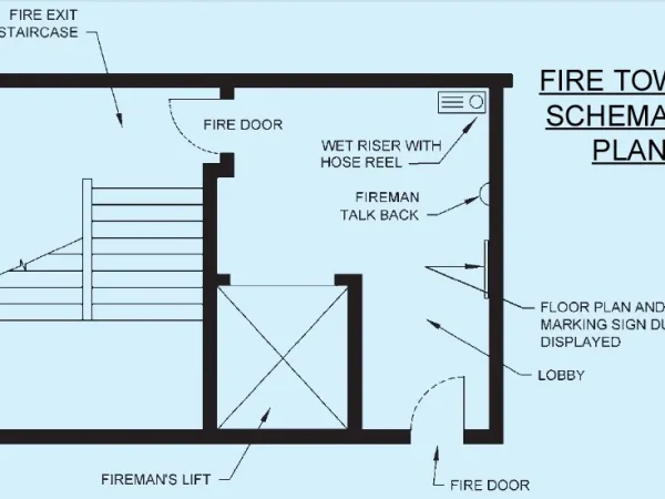 FIRE TOWER SCHEMATIC PLAN
